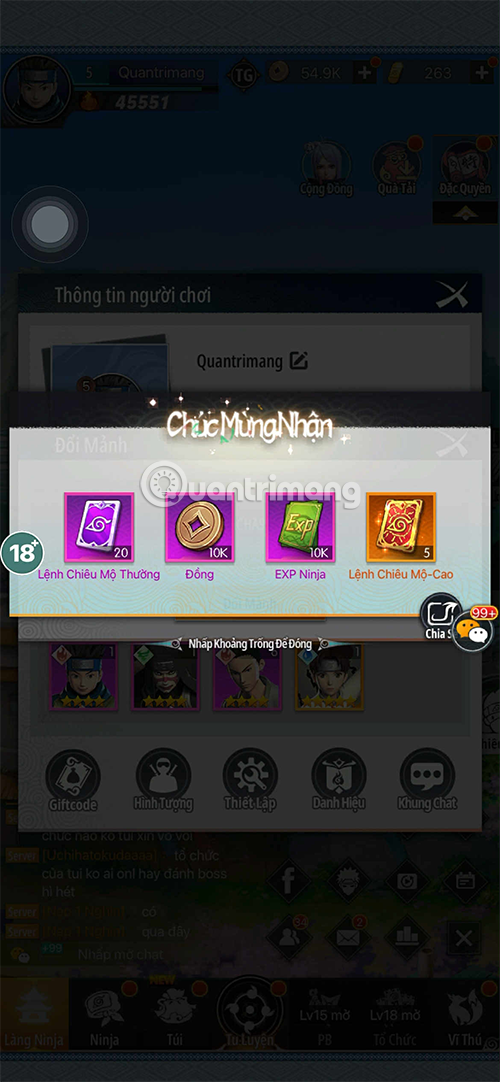 Latest Ninja Giftcode and how to redeem code Picture 3