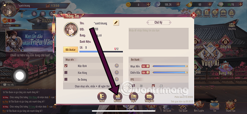 Latest Danh Tuong Origin Code and how to redeem code Picture 2