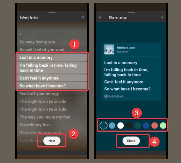 New YouTube Music feature makes sharing lyrics easy Picture 2