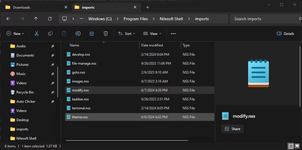 Nilesoft Shell - Menu customization application in Windows Explorer ...