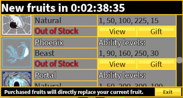 Now appears the devil fruit in Blox Fruit Picture 3