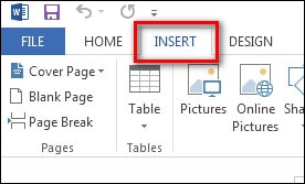 Number pages in Word 2013, insert page numbers automatically Picture 1