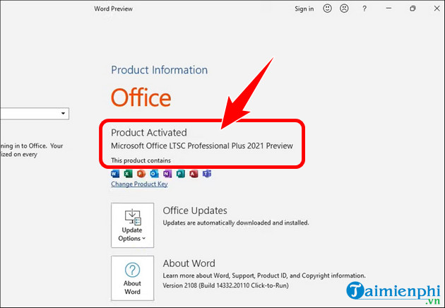 Office 2021 Key, summary of Active Key with permanent copyright Picture 3