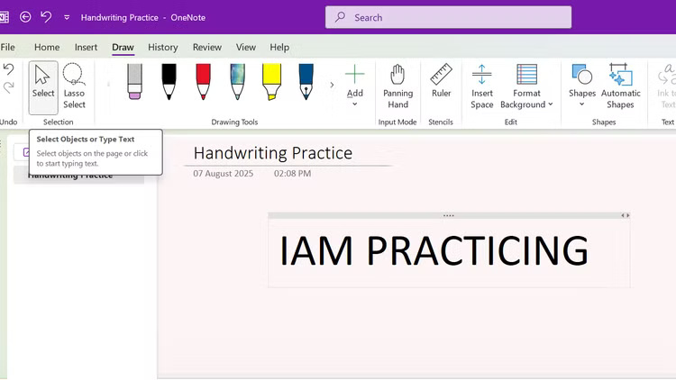 OneNote trick to convert handwriting into legible text Picture 5