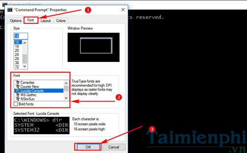 Picture 5 of Open Command Prompt with the default small size on Windows 10.