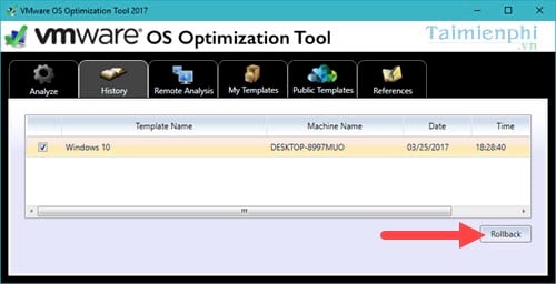 Picture 7 of Optimize Windows 10 using VMware OS Optimization Tool