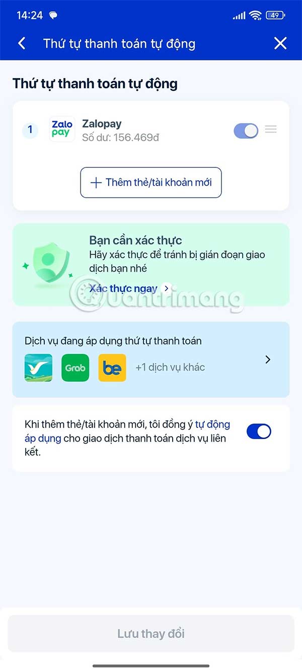 Instructions for registering for automatic bill payment on ZaloPay Picture 11