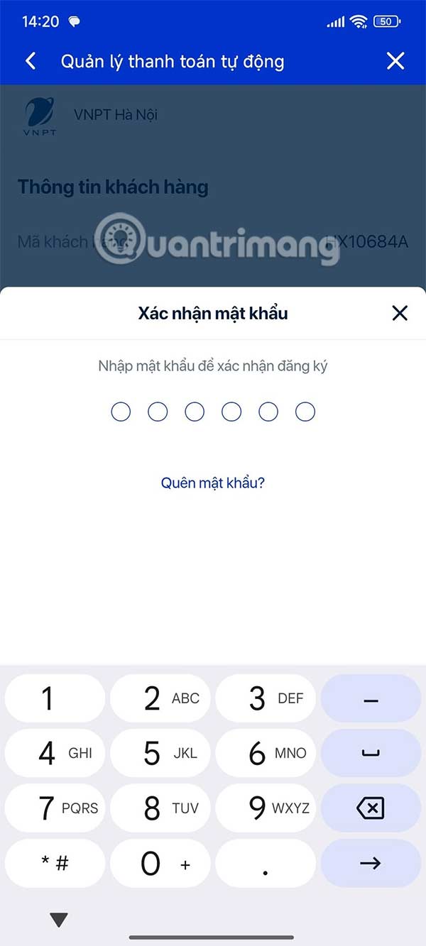 Instructions for registering for automatic bill payment on ZaloPay Picture 9
