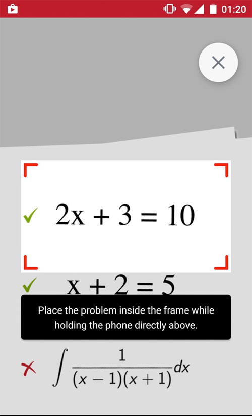 PhotoMath - Math solving application using camera Picture 1