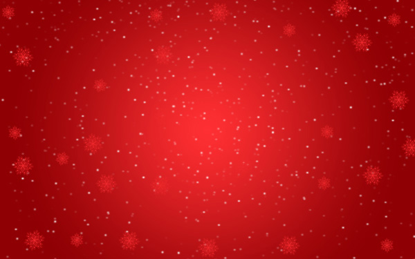 Photoshop CS6: Create a Christmas card with snowflakes on a red background. Picture 12