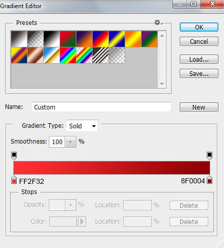 Photoshop CS6: Create a Christmas card with snowflakes on a red background. Picture 2
