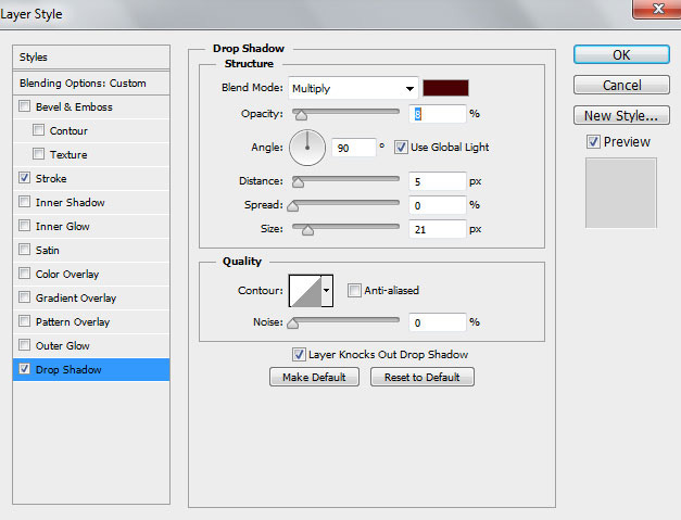 Photoshop CS6: Create a Christmas card with snowflakes on a red background. Picture 23