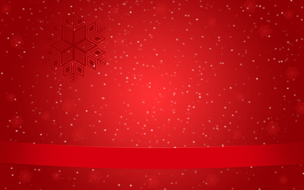 Photoshop CS6: Create a Christmas card with snowflakes on a red background. Picture 28