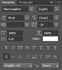 Photoshop CS6: Create a Christmas card with snowflakes on a red background. Picture 35