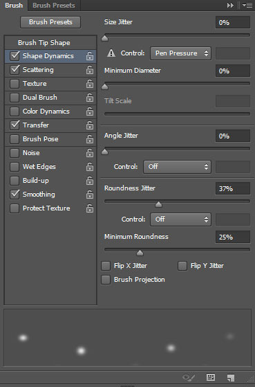 Photoshop CS6: Create a Christmas card with snowflakes on a red background. Picture 5