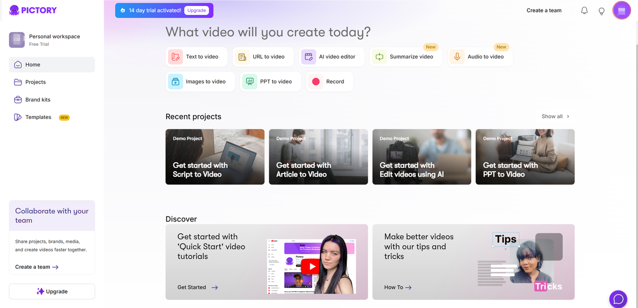 Pictory AI - Transform text into engaging videos in minutes Picture 4