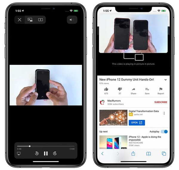 Picture in Picture on iPhone: How to activate and use Picture in Picture (PIP) Picture 1