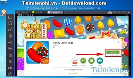 Play Candy Crush Saga on your computer using BlueStacks Picture 3