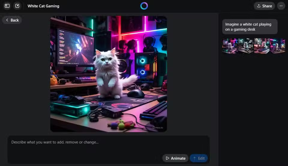 Enjoy these 4 seconds of AI animations from this cool still image by Meta! Picture 2