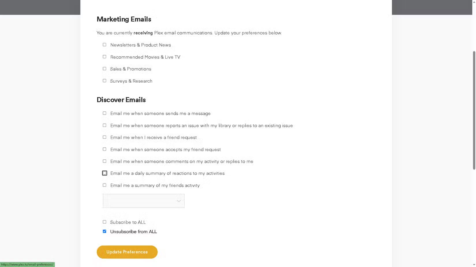 Plex settings to enable for enhanced privacy Picture 2