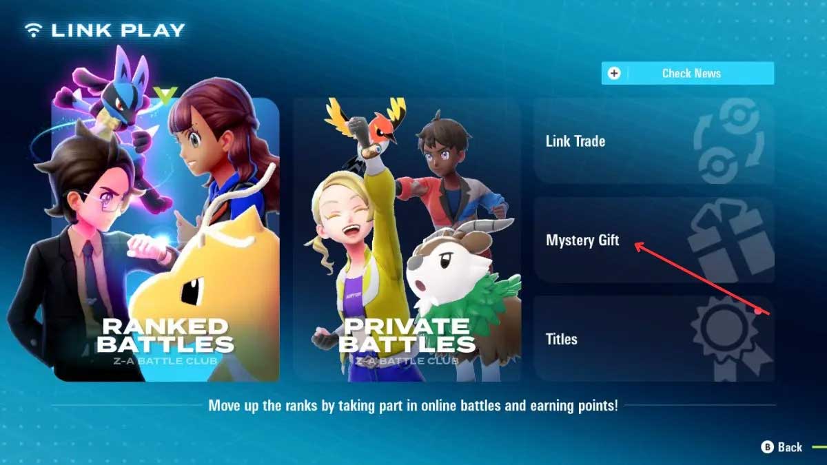 Pokemon Legends ZA Mystery Giftcode and how to redeem Picture 2