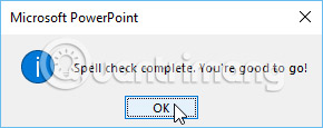 PowerPoint 2016: Check spelling and grammar Picture 3