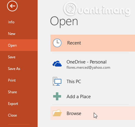 PowerPoint 2016: Create and open a presentation Picture 7