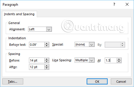 PowerPoint 2016: How to align margins and line spacing Picture 16