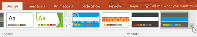 PowerPoint 2016: How to change the theme in PowerPoint Picture 1