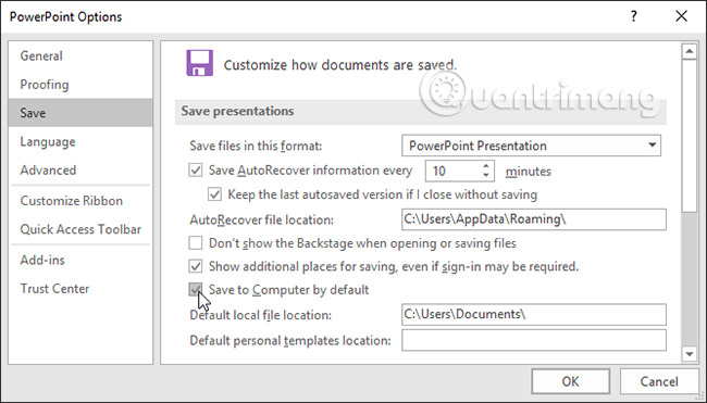 PowerPoint 2016: How to save a presentation Picture 7