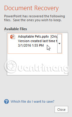 PowerPoint 2016: How to save a presentation Picture 8