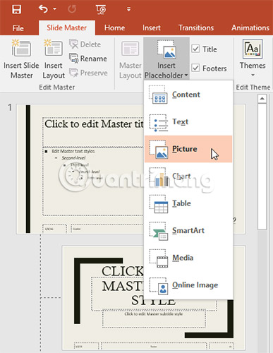 PowerPoint 2016: Learn about Slide Master view Picture 25