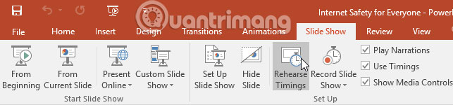 PowerPoint 2016: Rehearse and Record Your Presentation Picture 1