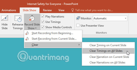 PowerPoint 2016: Rehearse and Record Your Presentation Picture 10