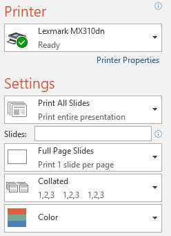 PowerPoint 2019 (Part 10): Printing your presentation Picture 10