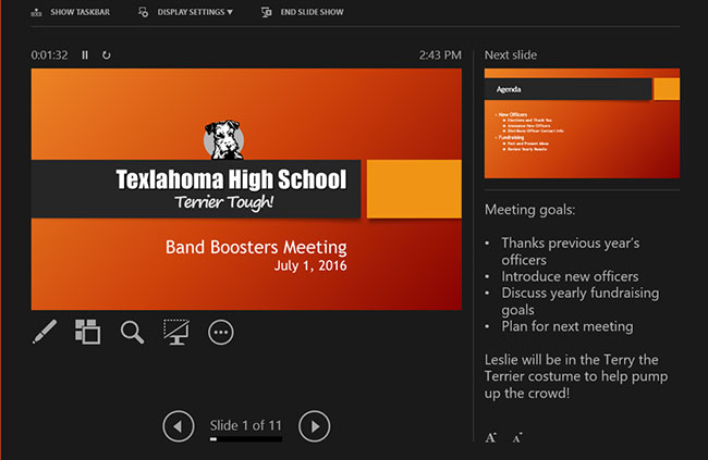 PowerPoint 2019 (Part 11): Presenting Slideshows Picture 18
