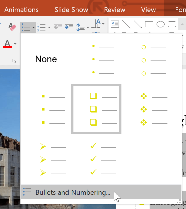 PowerPoint 2019 (Part 12): Lists Picture 13