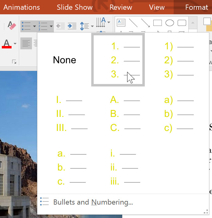 PowerPoint 2019 (Part 12): Lists Picture 4
