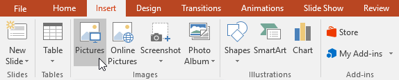 PowerPoint 2019 (Part 14): Inserting Images Picture 1