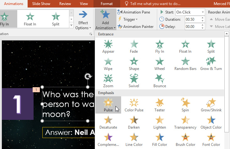 PowerPoint 2019 (Part 18): Adding Animations to Text and Objects Picture 11