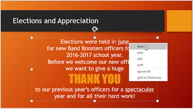 PowerPoint 2019 (Part 24): Spell and Grammar Check Picture 5
