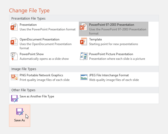PowerPoint 2019 (Part 3): Saving your presentation Picture 11