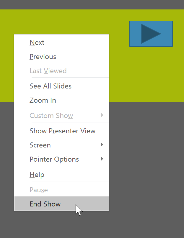 PowerPoint 2019 (Part 30): Action Buttons Picture 9