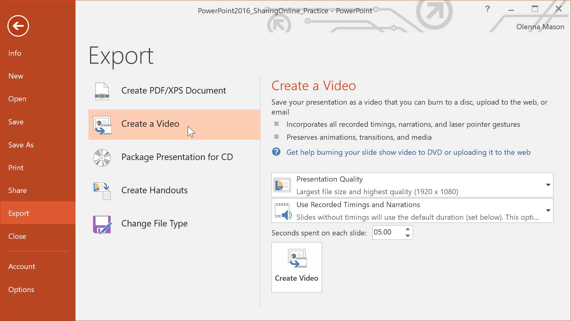 PowerPoint 2019 (Part 32): Sharing Presentations Online Picture 1