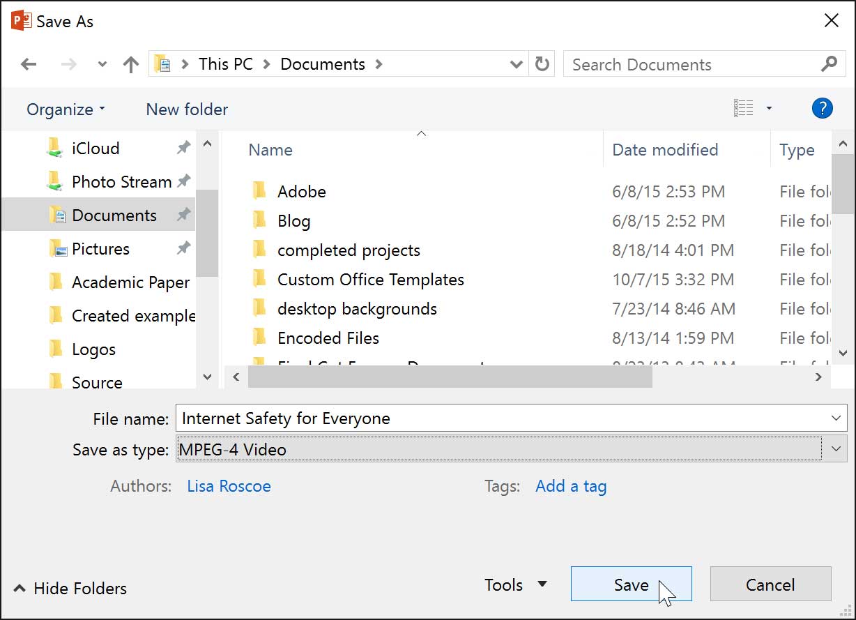 PowerPoint 2019 (Part 32): Sharing Presentations Online Picture 4