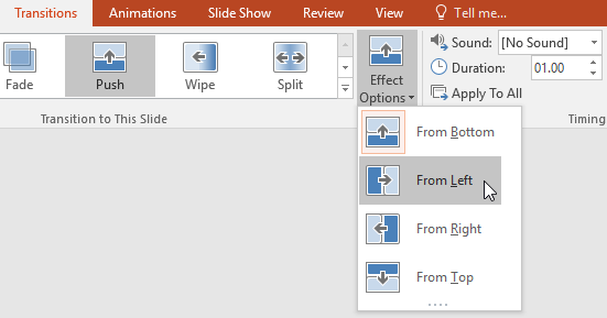 PowerPoint 2019 (Part 7): Applying Transition Effects Picture 10