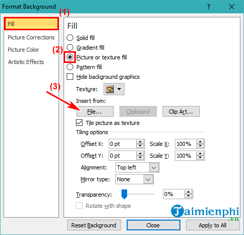 images 11 of PowerPoint - Inserting background images into slides is simple and easy.
