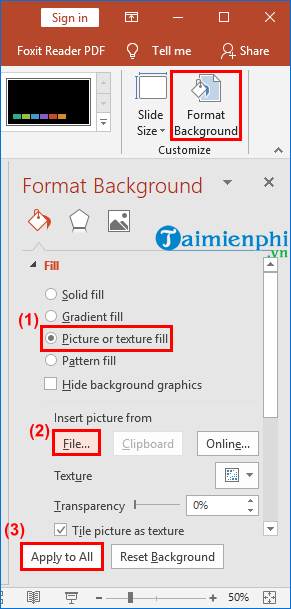 images 12 of PowerPoint - Inserting background images into slides is simple and easy.