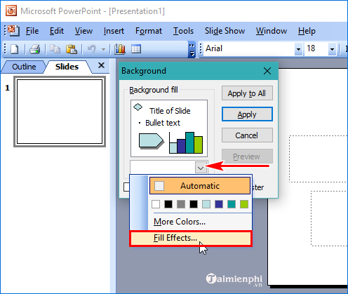 images 2 of PowerPoint - Inserting background images into slides is simple and easy.