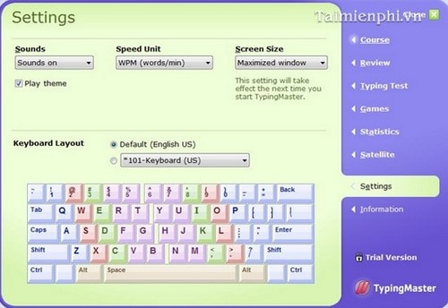 Picture 13 of Practice typing with 10 fingers, effective 10-finger typing practice software.